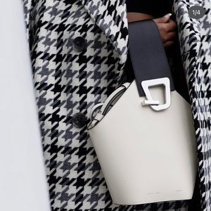DANSE LENTE LEATHER BUCKET BAG